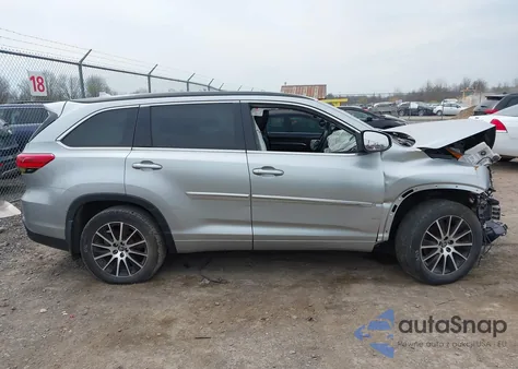 2018 Toyota Highlander Se из США, поврежденный, VIN 5TDJZRFH3JS903348